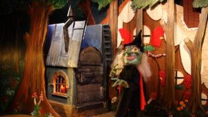 Act 2. Scene 2. The witch readies her oven.
